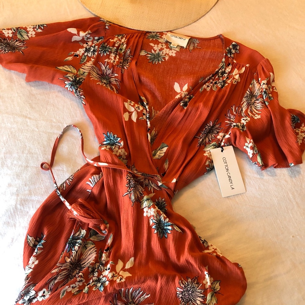 Floral Wrap Dress